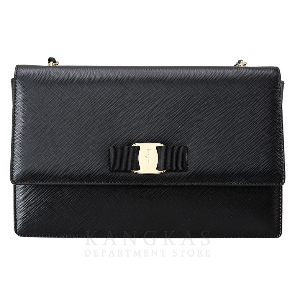 FERRAGAMO(USED)페레가모 바라리본 체인 숄더백